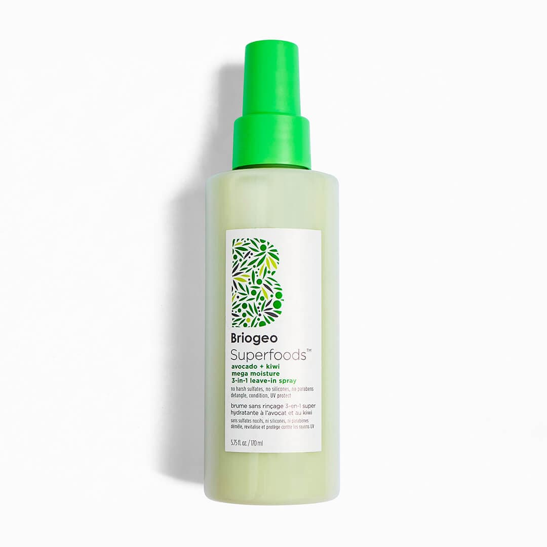 BRIOGEO HAIR CARE Superfoods Avocado + Kiwi Mega Moisture 3-in-1 Leave-In Spray