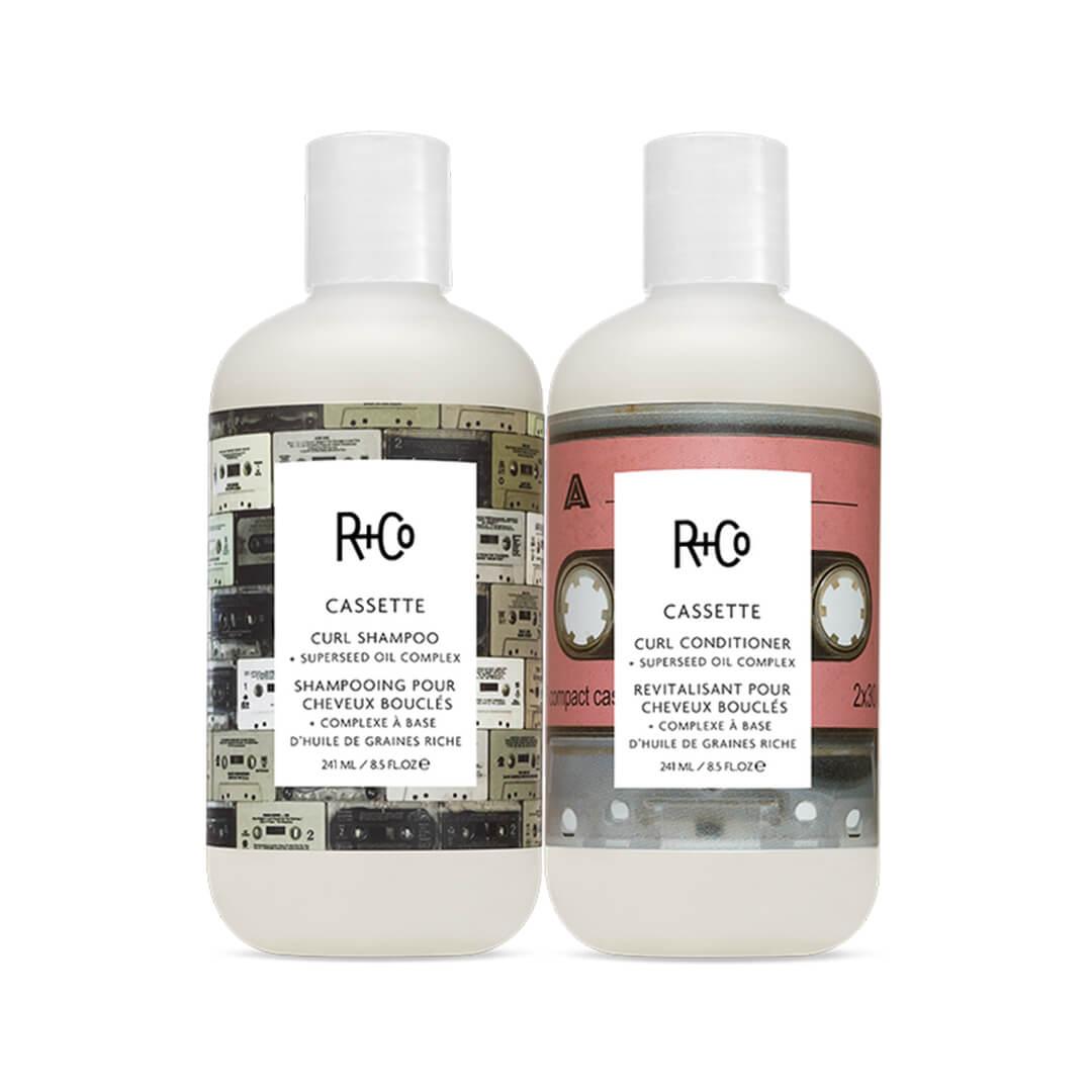 R+CO Cassette Curl Shampoo + Conditioner Superseed Oil Complex Set
