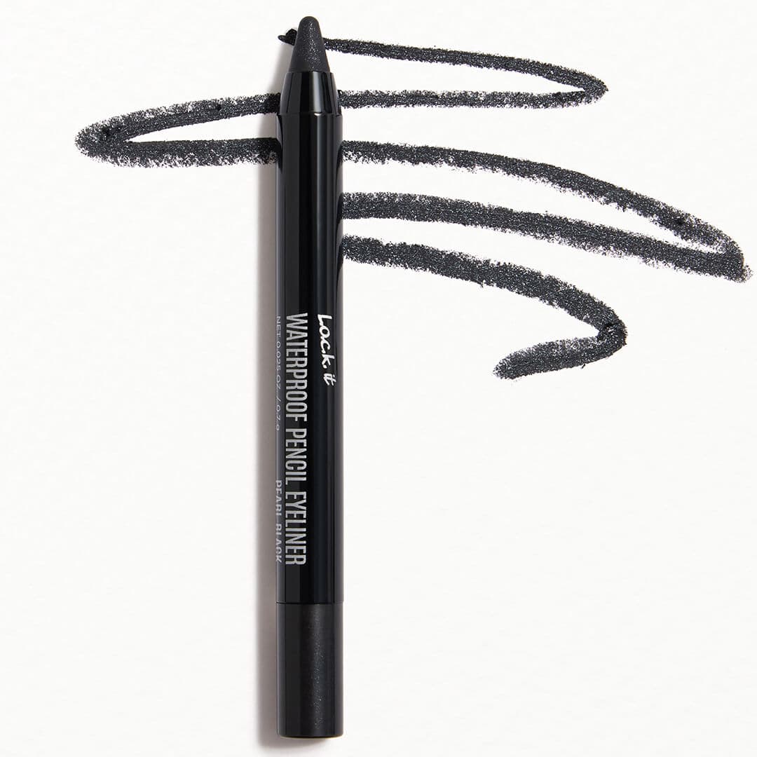 L.O.C.K. COLOR Waterproof Pencil Eyeliner in Pearl Black
