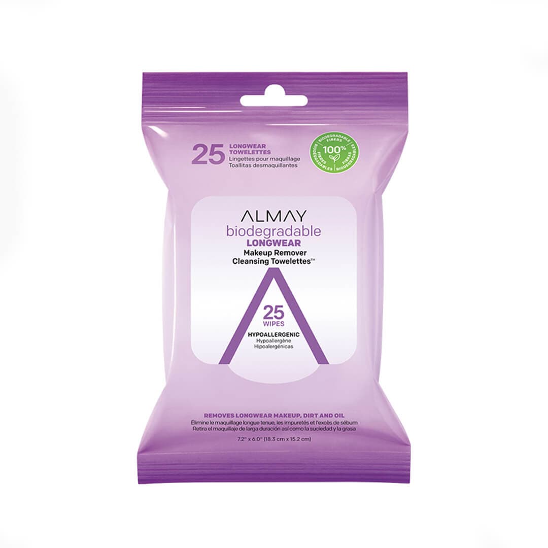 ALMAY Biodegradable Longwear Makeup Remover Cleansing Towelettes