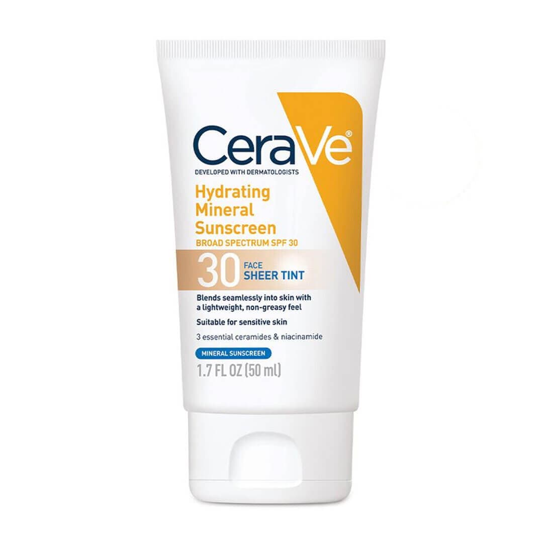 CERAVE Hydrating Mineral Sunscreen SPF 30 Face Sheer Tint