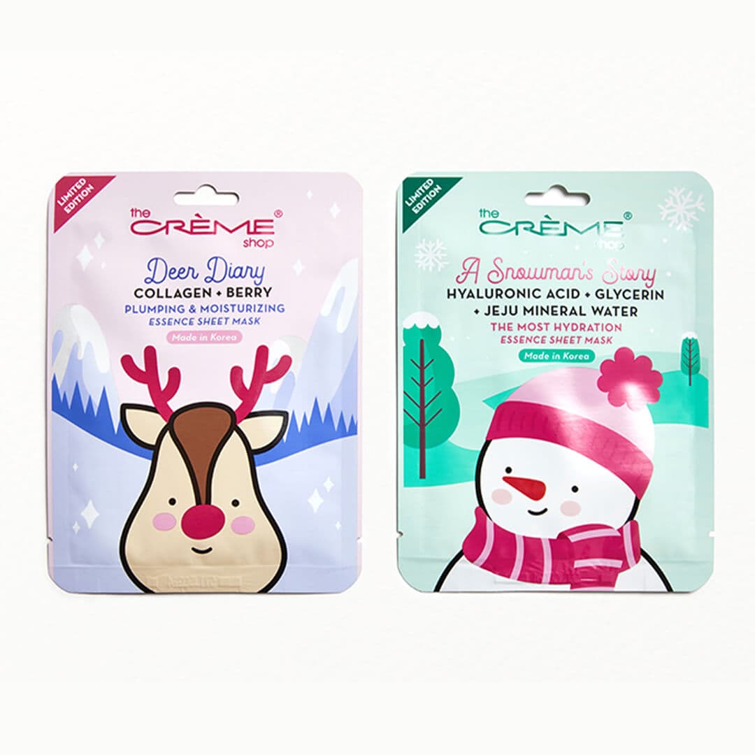THE CRÈME SHOP Holiday Sheet Mask Duo - A Snowman's Story + Deer Diary