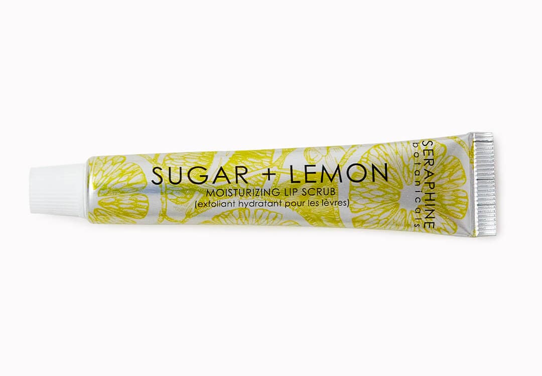 SERAPHINE BOTANICALS Sugar + Lemon Moisturizing Lip Buffer
