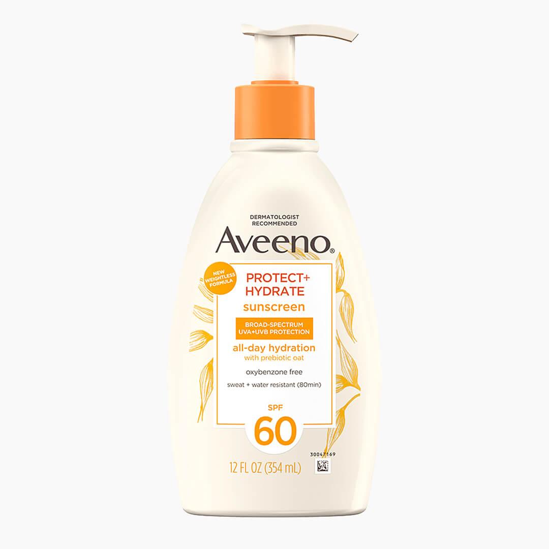 AVEENO Protect + Hydrate Sunscreen Broad Spectrum Body Lotion SPF 60