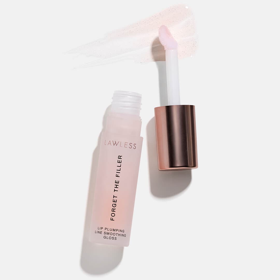 LAWLESS Forget the Filler Lip Plumper Line Smoothing Gloss in Rosy Outlook