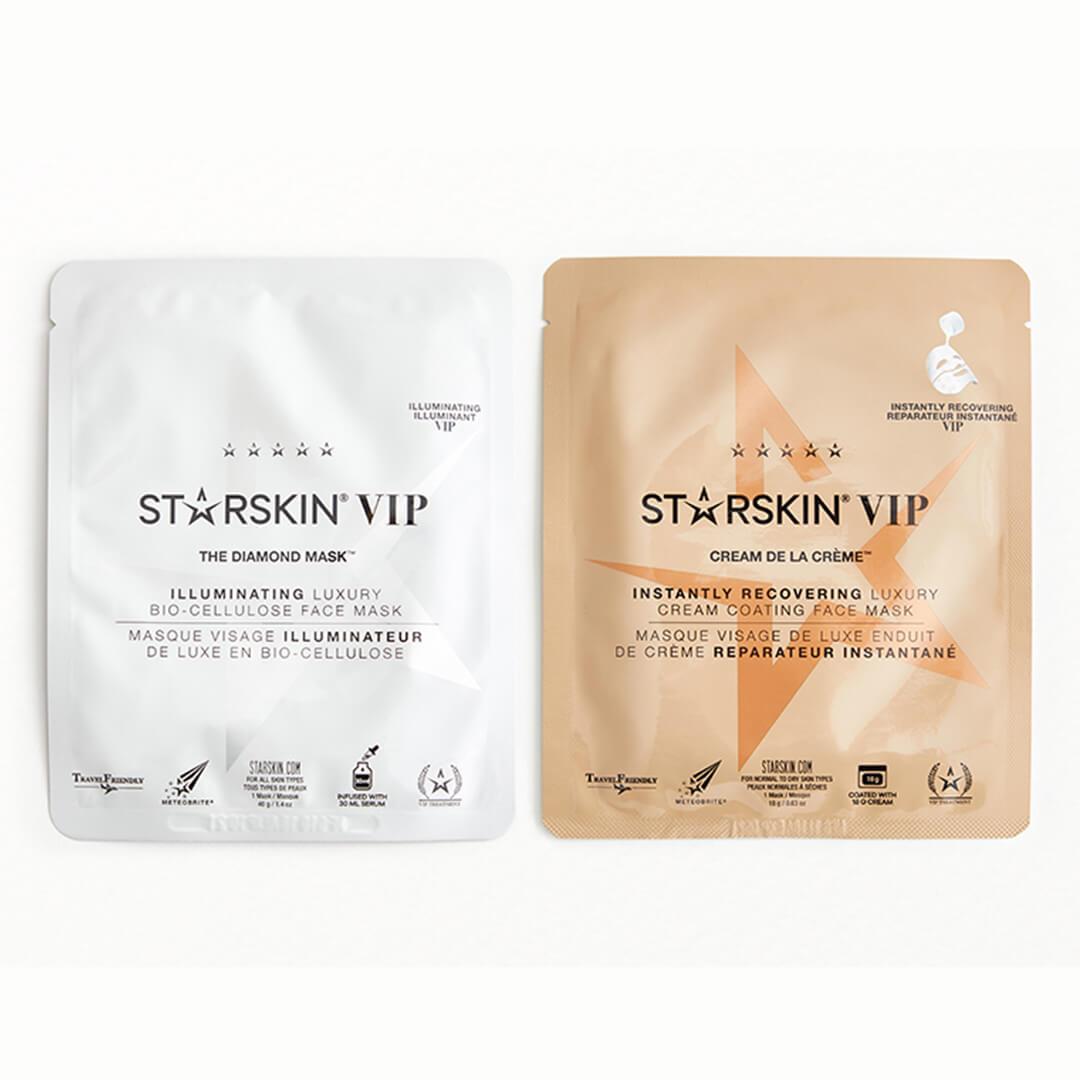 STARSKIN VIP Cream De La Crème Instantly Recovering Luxury Cream Coating Face & THE DIAMOND MASK™ VIP Set