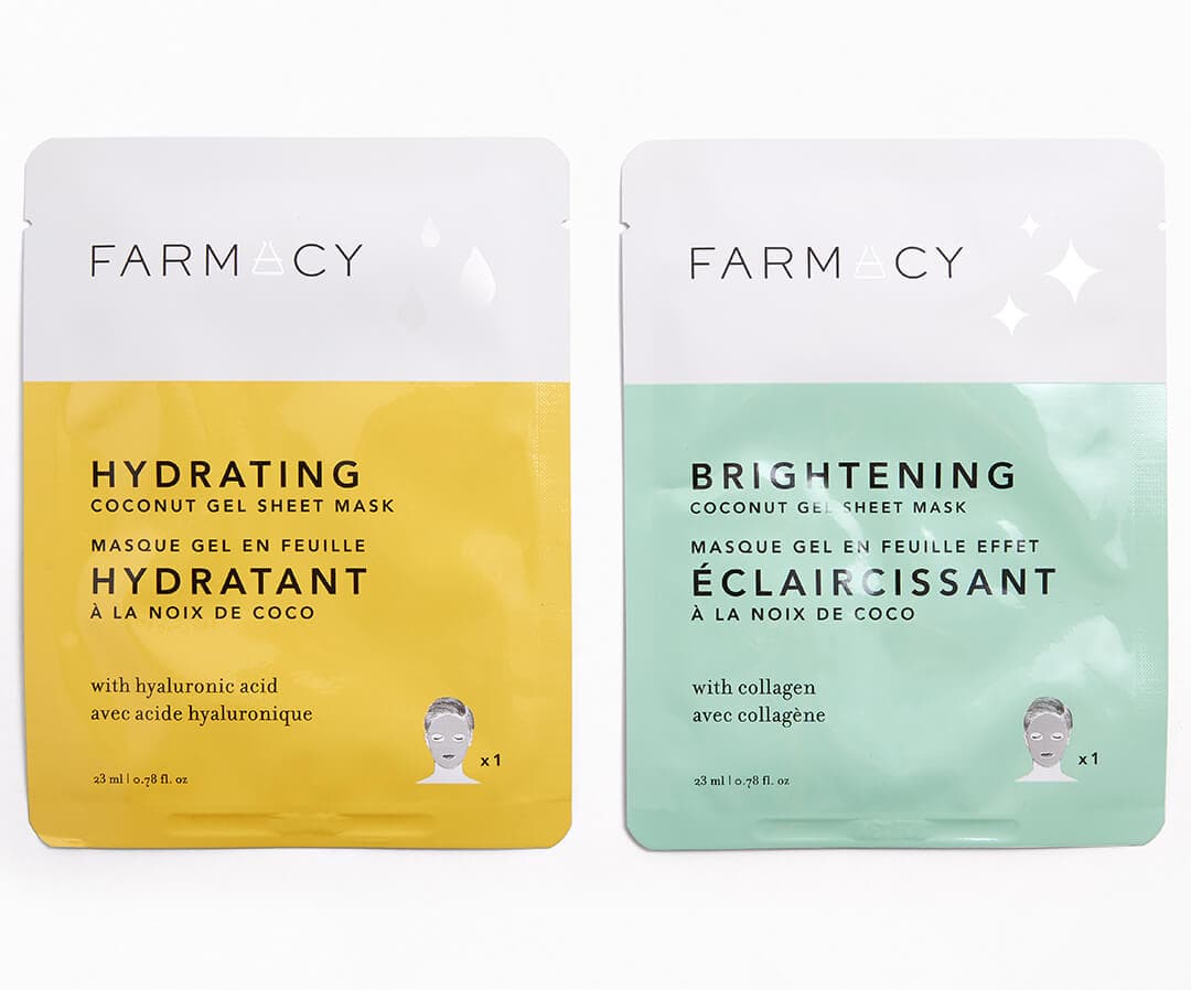 FARMACY Hydrating and Brightening Coconut Gel Sheet Mask Duo