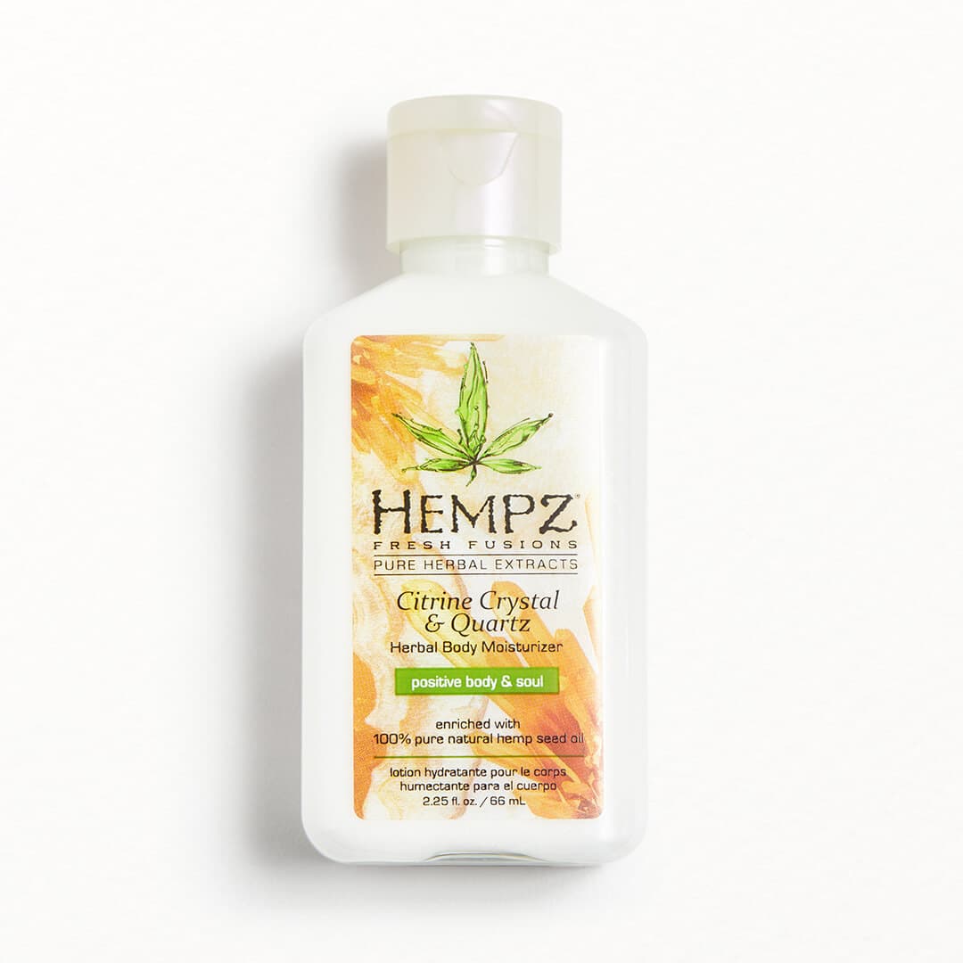 An image of HEMPZ Citrine Crystal and Quartz Body Lotion.