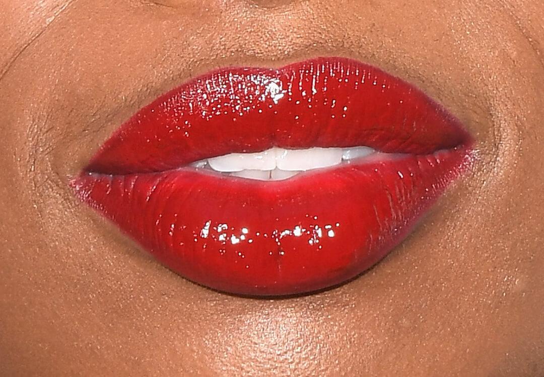 Close-up of Jennifer Hudson's lips