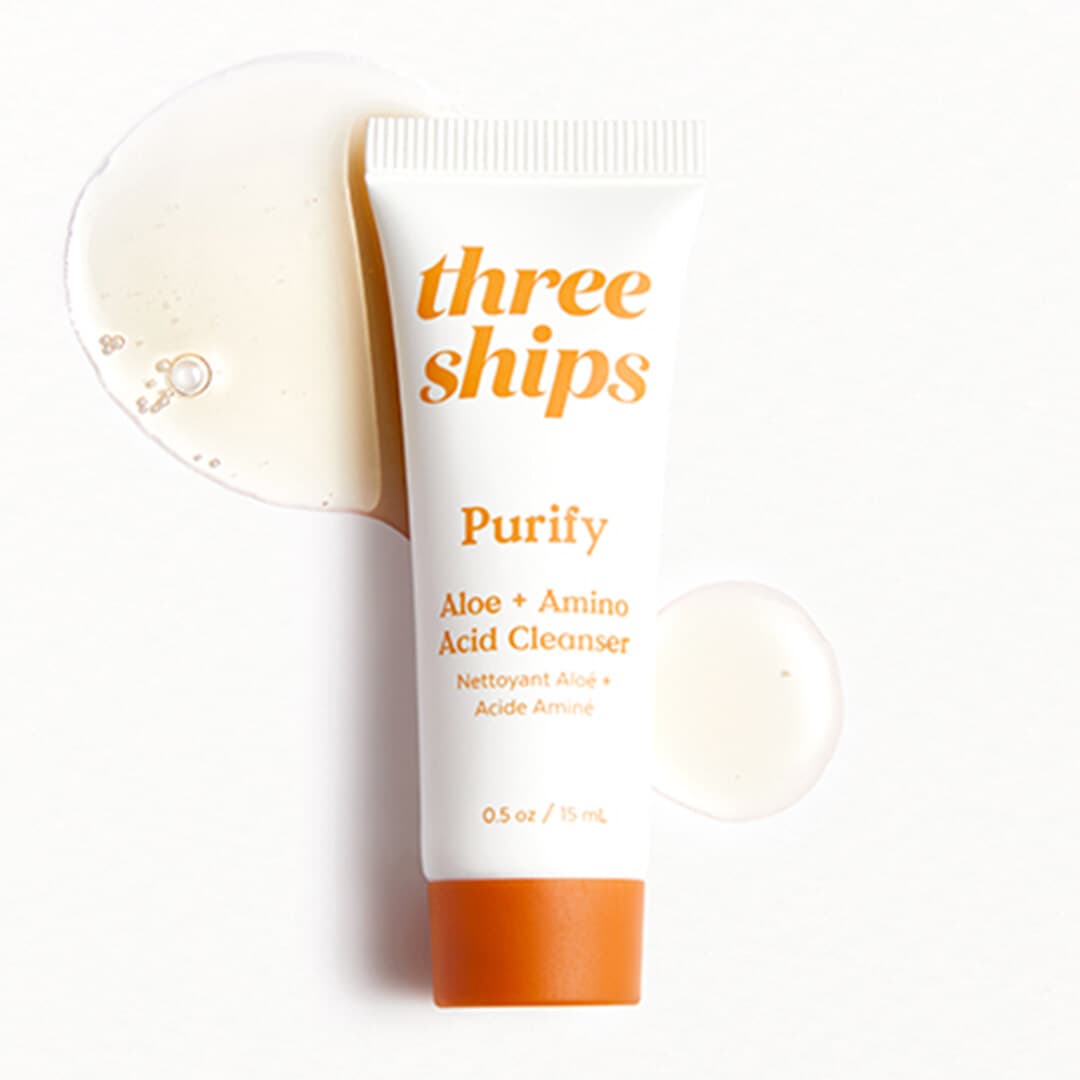 THREE SHIPS Purify Aloe + Amino Acid Cleanser