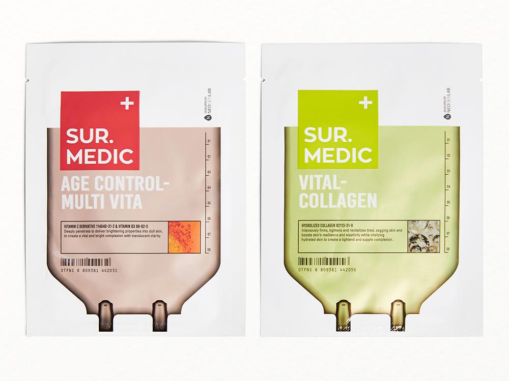 SUR.MEDIC+ Vital-Collagen & Age Control Multi-Vita Sheet Masks Duo