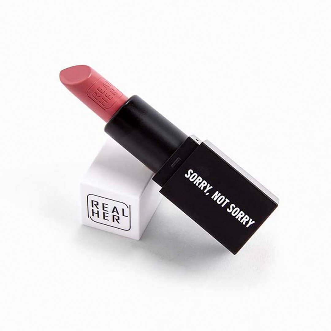 REALHER Moisturizing Lipstick in Sorry, Not Sorry