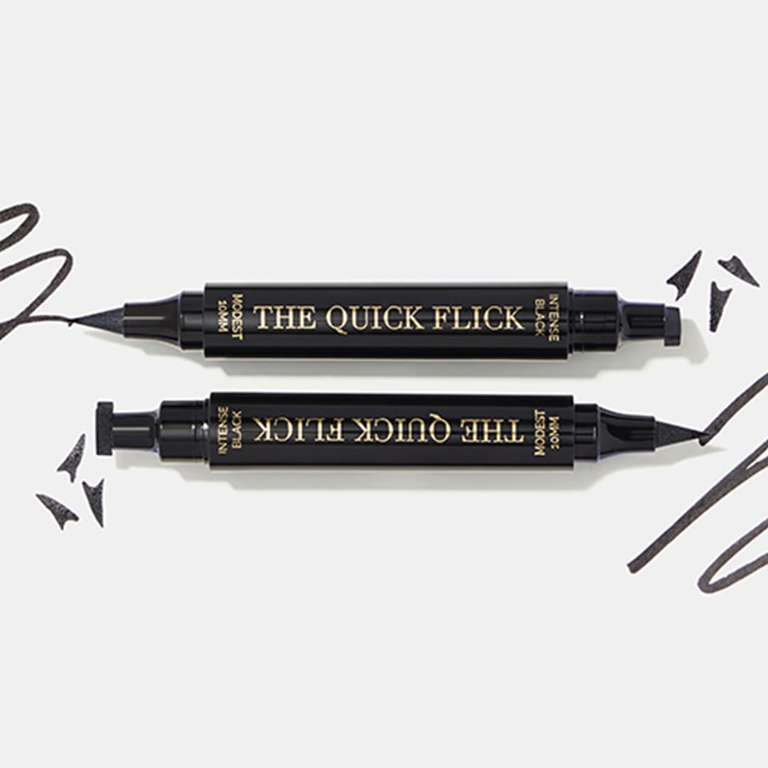 THE QUICK FLICK Perfect Wings Eyeliner Stamp in Modest 10mm Intense Black