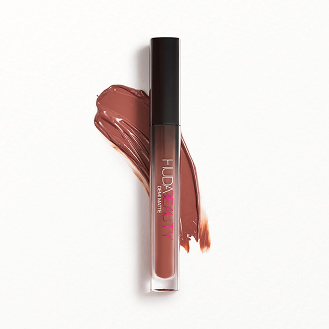HUDA BEAUTY Demi Matte Cream Liquid Lipstick in She-EO