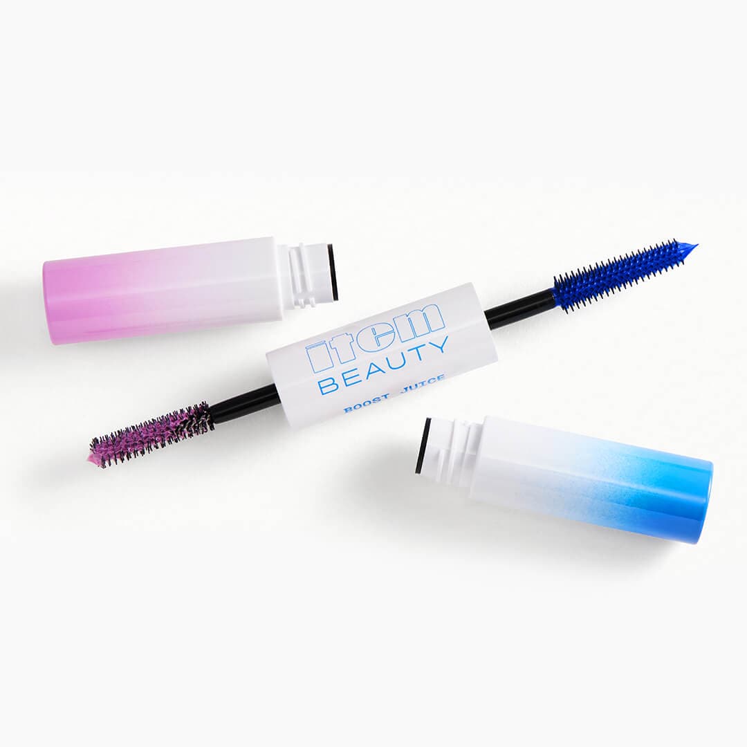 ITEM BEAUTY Boost Juice Dual-Ended Lash Primer & Colored Mascara (Blue & Lilac)