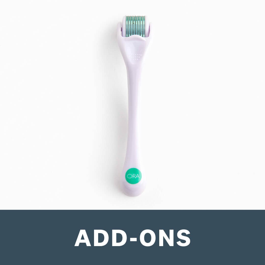 ORA Facial Microneedle in White with Teal Head