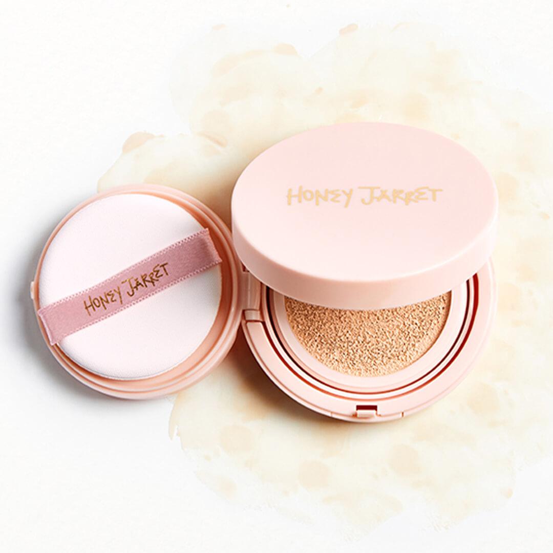 An image of HONEY JARRET Clean Cover Cushion Foundation. 