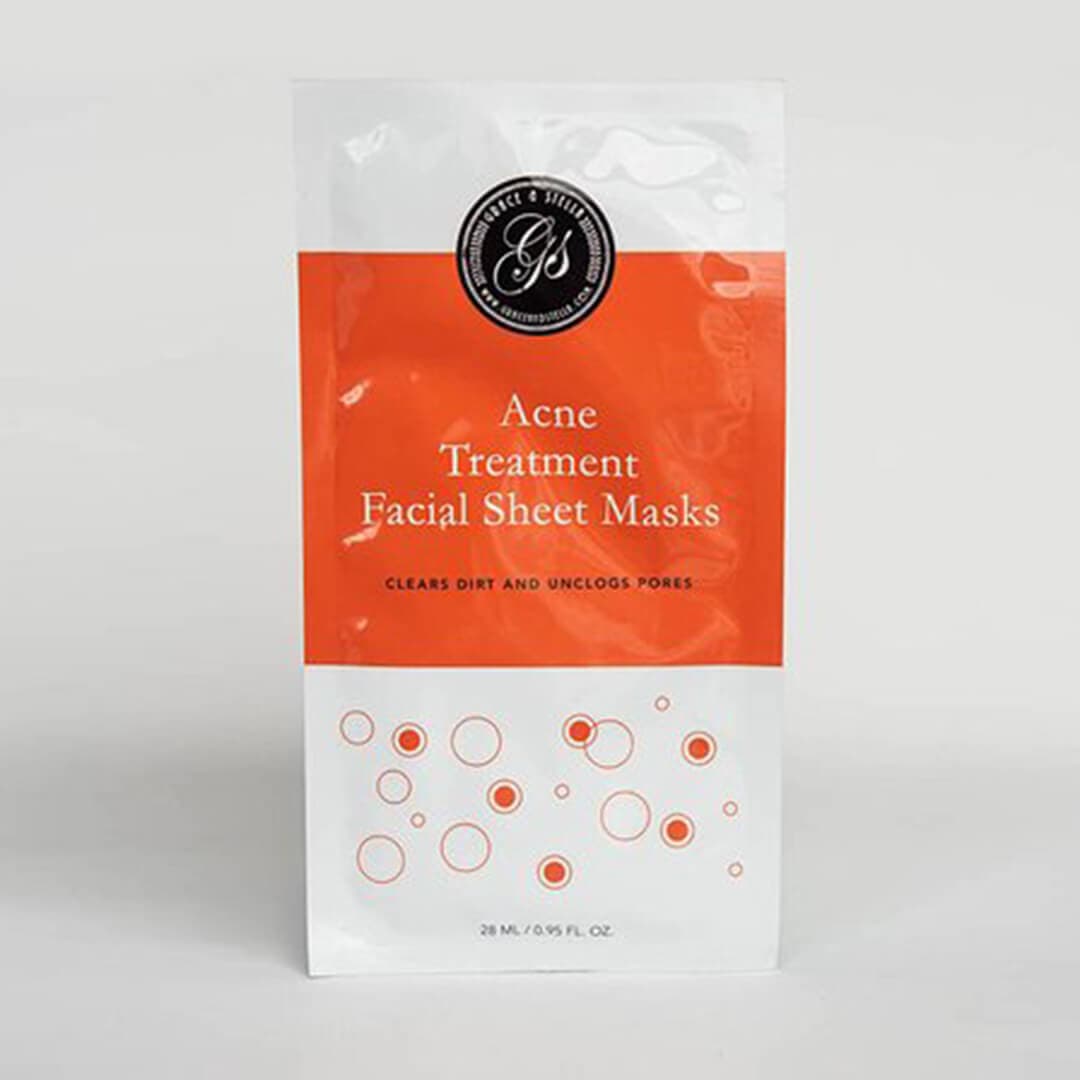 An image of GRACE & STELLA CO. Acne Treatment Facial Sheet Masks.