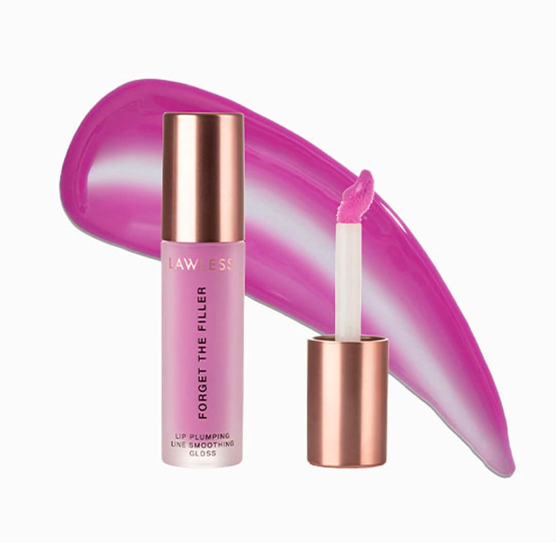 LAWLESS Forget The Filler Lip Plumping Line Smoothing Gloss in Violet Bloom