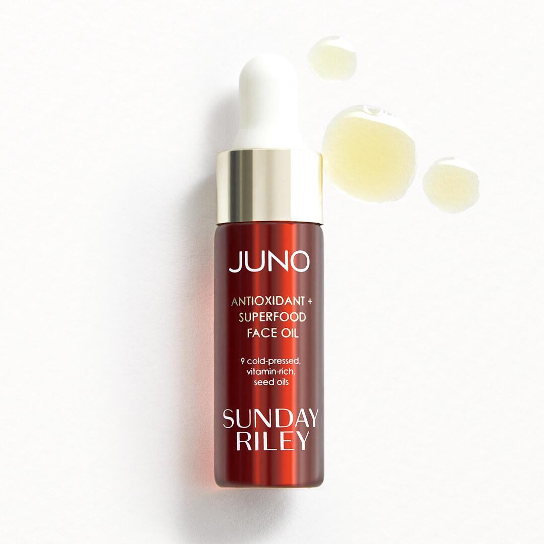 An image of SUNDAY RILEY Juno Antioxidant + Superfood Face Oil.