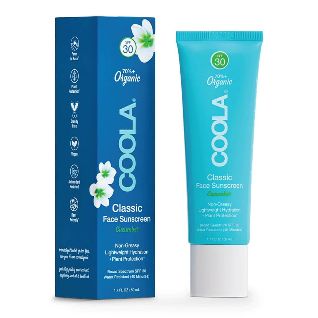 COOLA Classic Face Organic Sunscreen Lotion SPF 30 in Cucumber