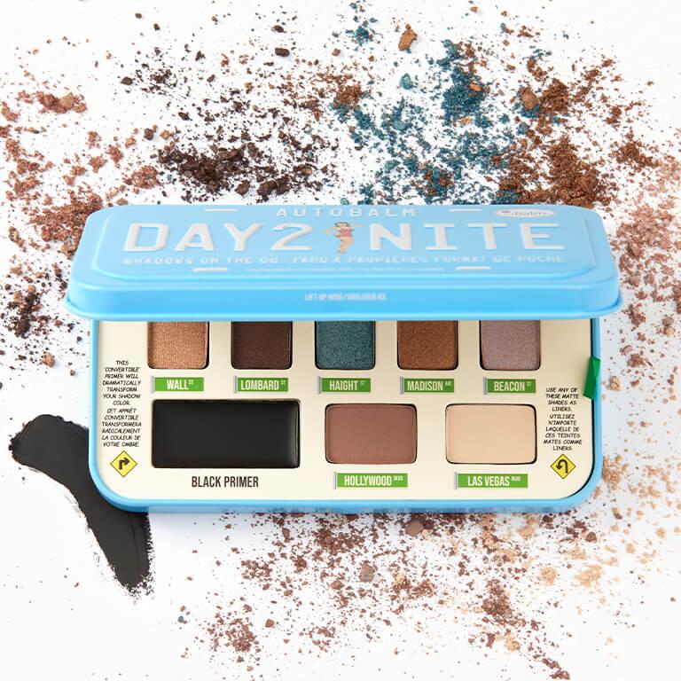 An image of THEBALM COSMETICS AUTOBALM® Day 2 Nite eyeshadow palette. 
