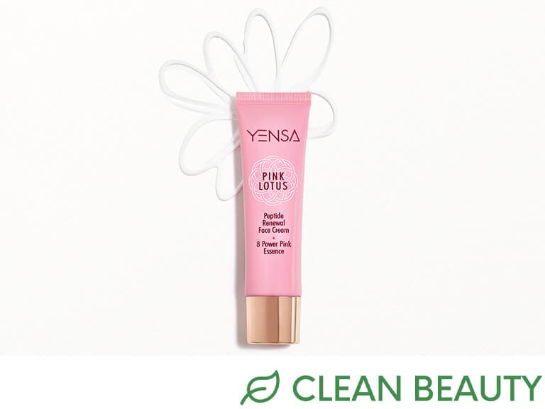 YENSA BEAUTY Pink Lotus Peptide Renewal Face Cream_Clean