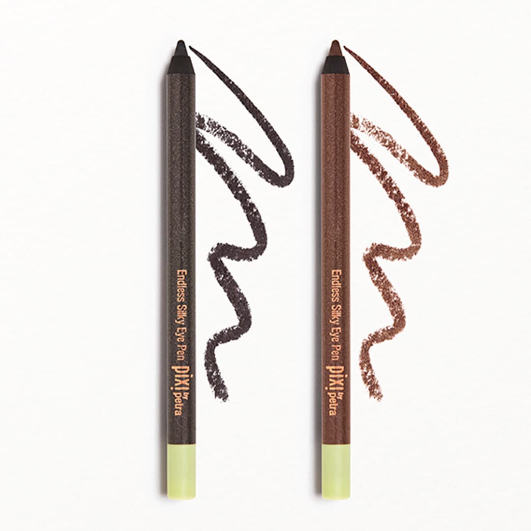 PIXI BY PETRA Endless Silky Eye Pen Duo in Black Caviar and Bronze Beam