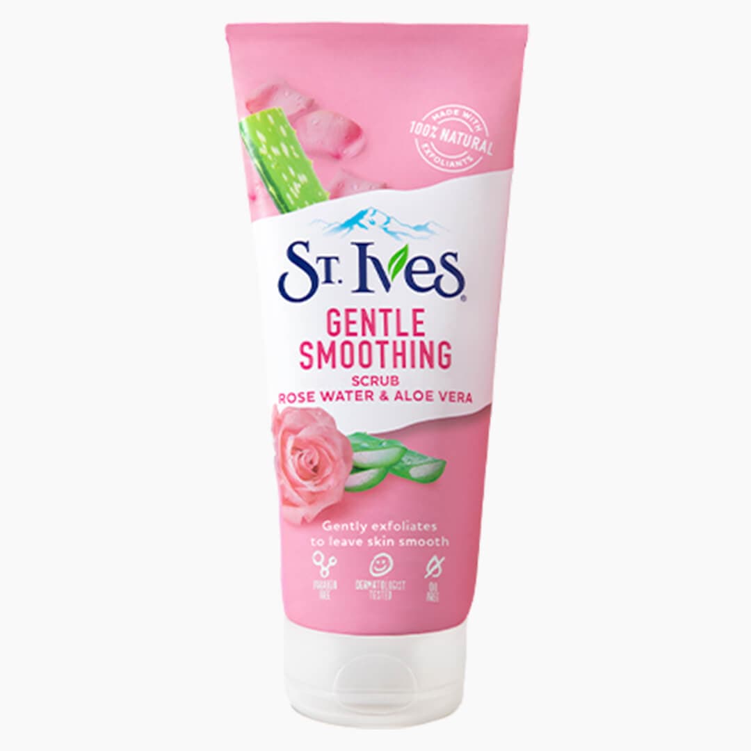 ST. IVES Gentle Smoothing Rose Water and Aloe Vera Face Scrub