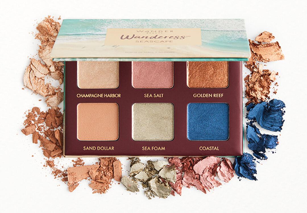 An image of WANDER BEAUTY Wanderess™ Seascape Eyeshadow Palette.
