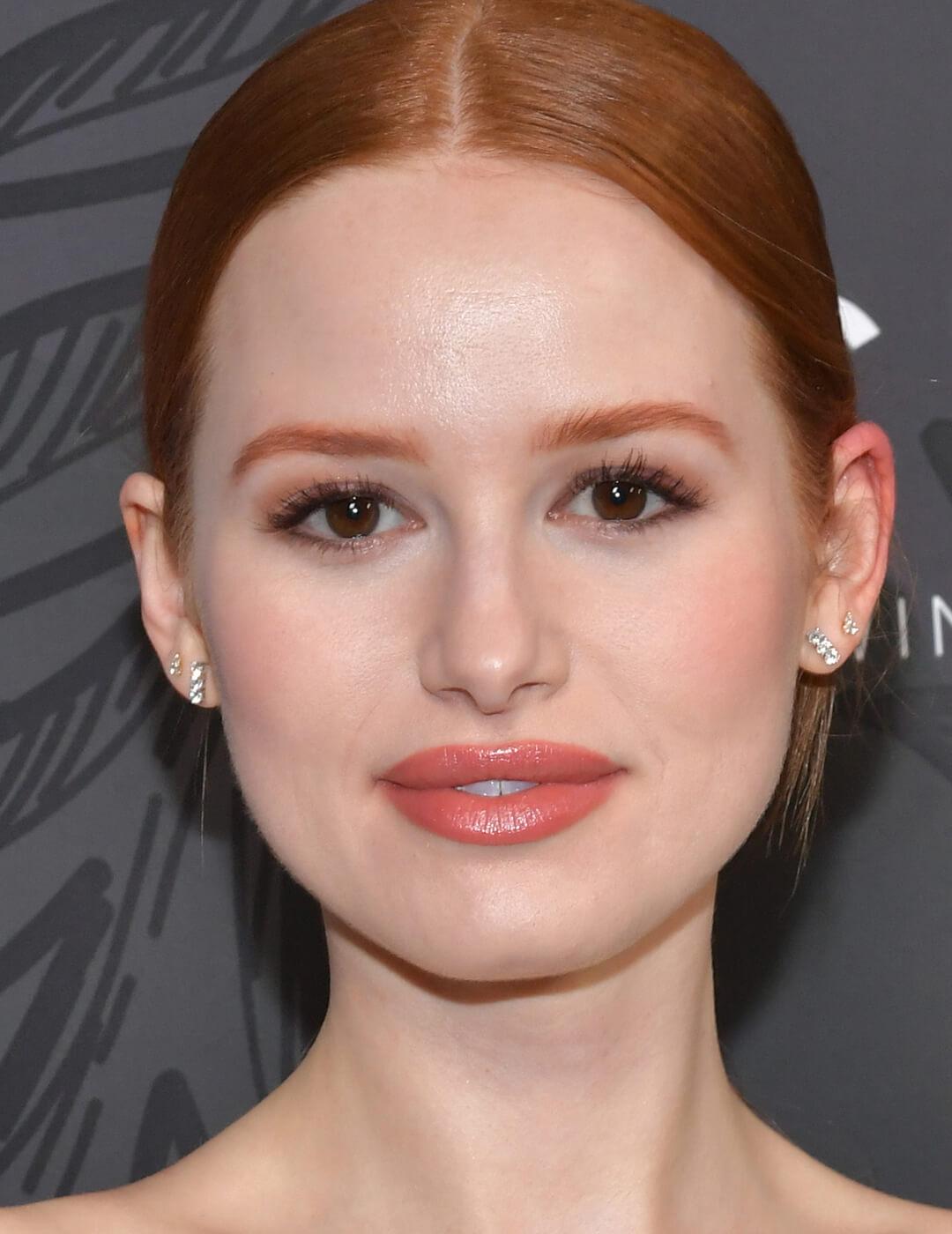 A photo of Madelaine Petsch with glossy lips