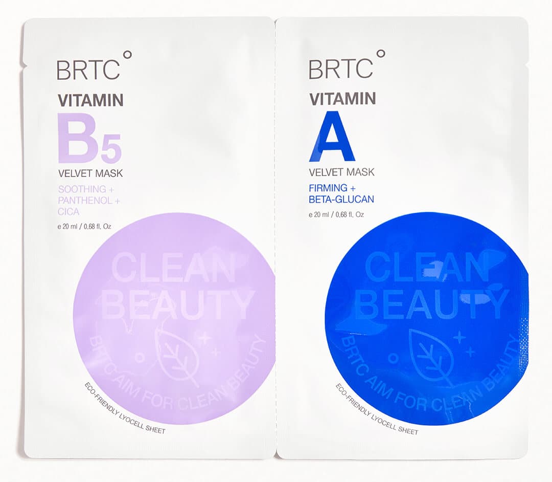 BRTC Vitamin B5 Velvet Mask & Vitamin A Velvet Mask Duo