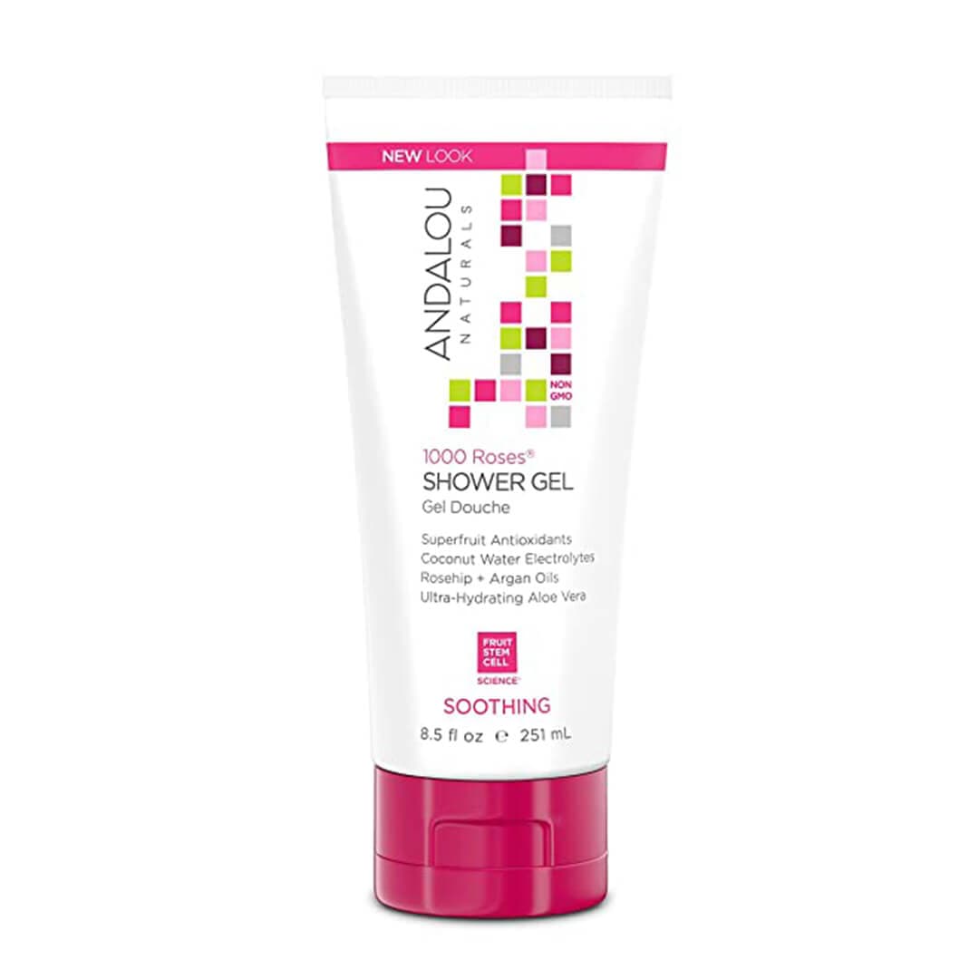 An image of ANDALOU NATURALS 1000® Roses Soothing Shower Gel.
