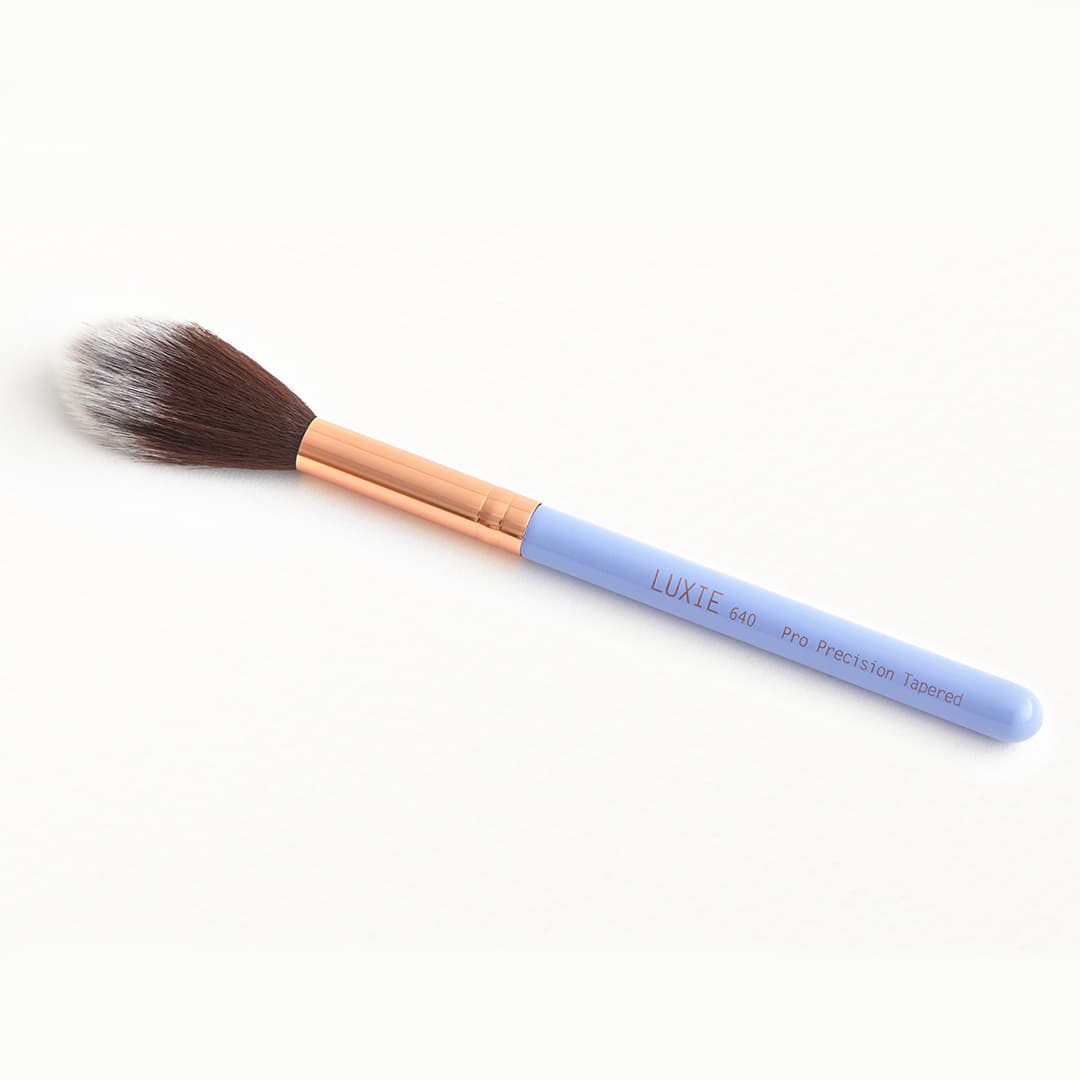 LUXIE BEAUTY 640 Pro Precision Tapered Brush in Periwinkle Blue