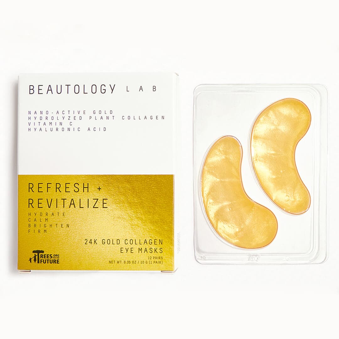 -BEAUTOLOGY REFRESH + REVITALIZE 24K Gold Collagen Eye Masks