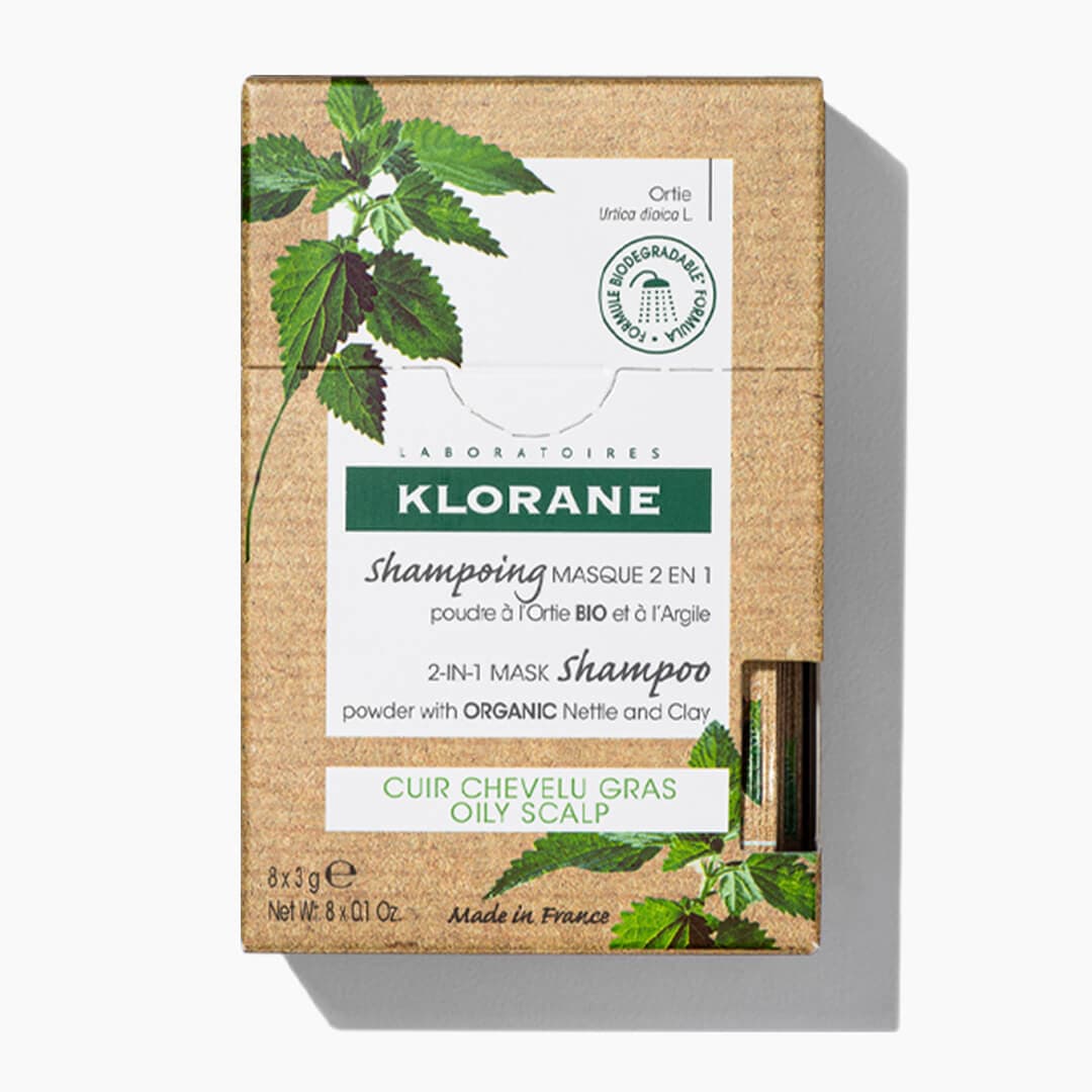 KLORANE Oil Control 2-In-1 Mask Shampoo Powder With Nettle