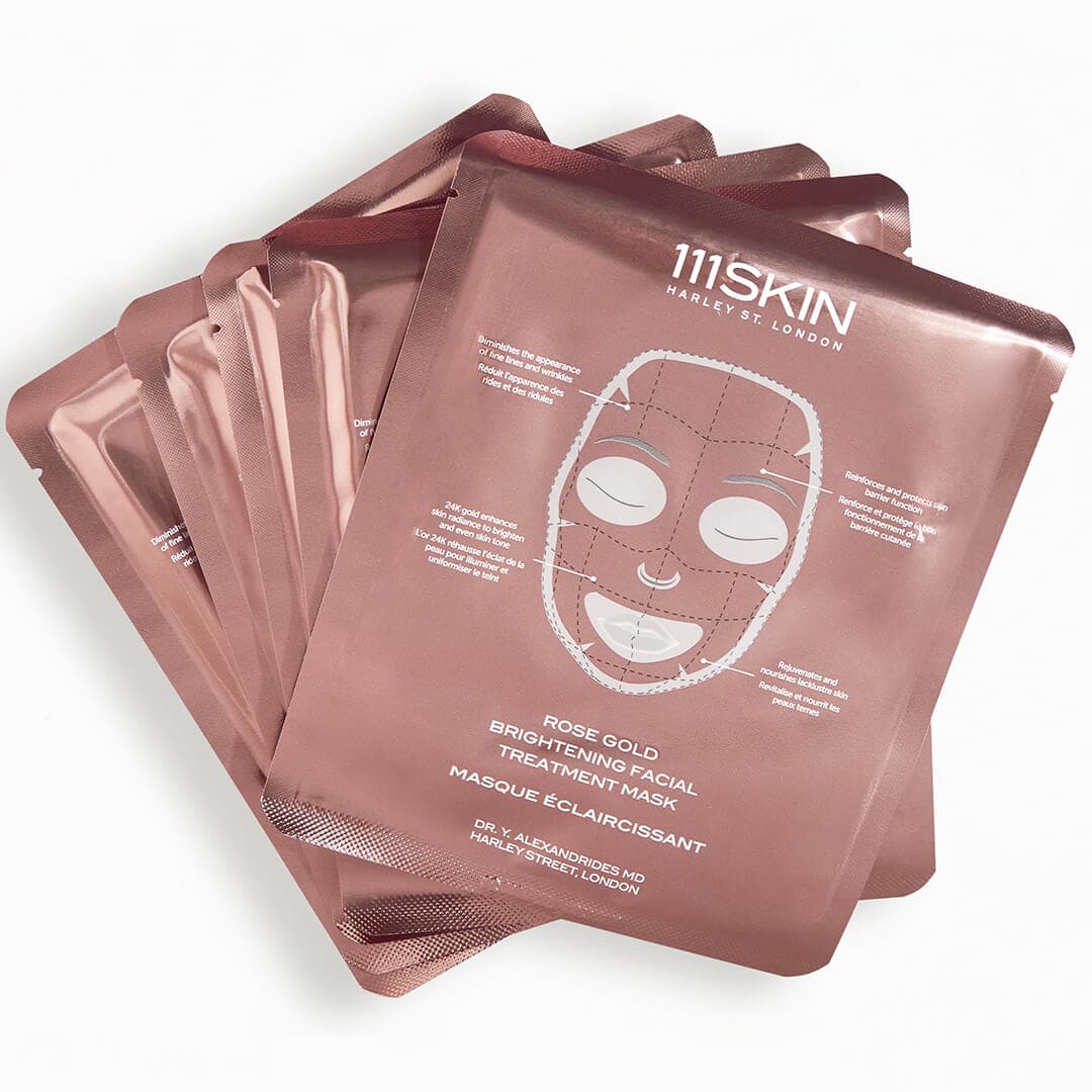 111SKIN Rose Gold Brightening Facial Treatment Mask Box