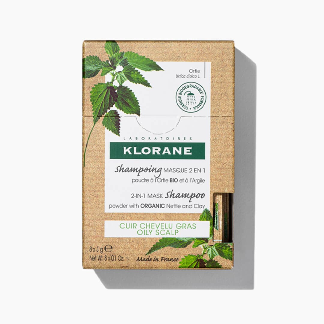 KLORANE Oil Control 2-in-1 Mask Shampoo Powder with Nettle