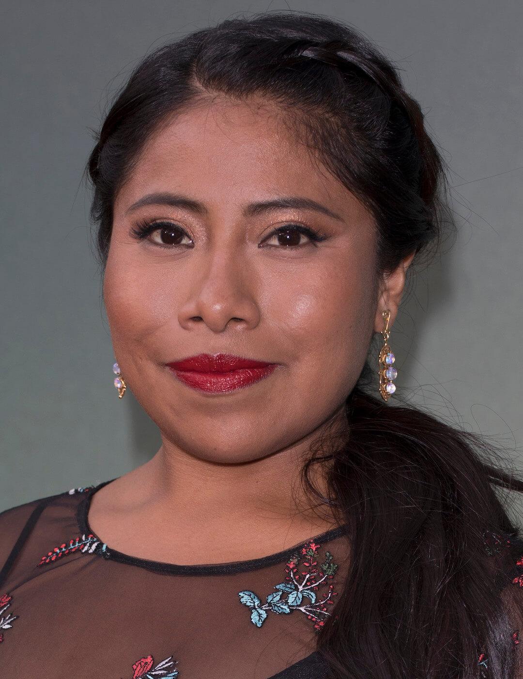 Yalitza Aparicio attends the UK Premiere of "Roma" and Journey Gala at the 62nd BFI London Film Festival
