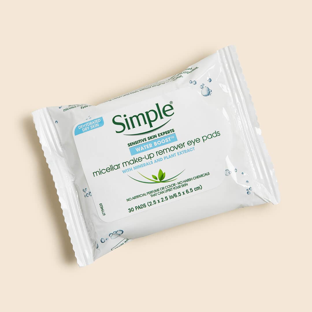 SIMPLE Water Boost Micellar Makeup Remover Pads