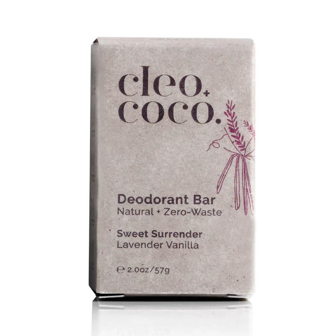 CLEO + COCO Deodorant BAR Zero-Waste in Sweet Surrender, Lavender Vanilla