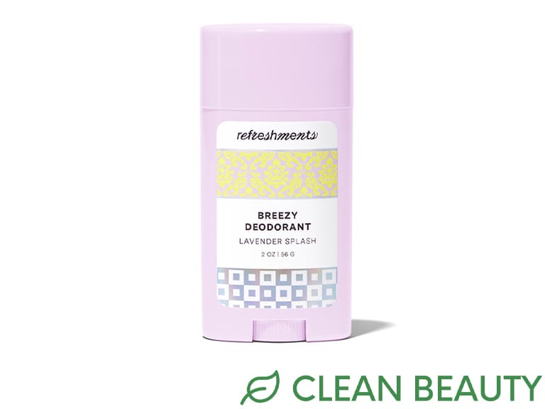 REFRESHMENTS Breezy Deodorant in Lavender Splash_Clean