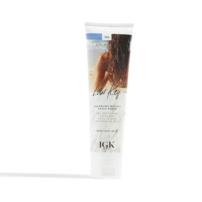IGK Hair Low Key Cleansing Walnut Scrub is great for removing scalp buildup. 