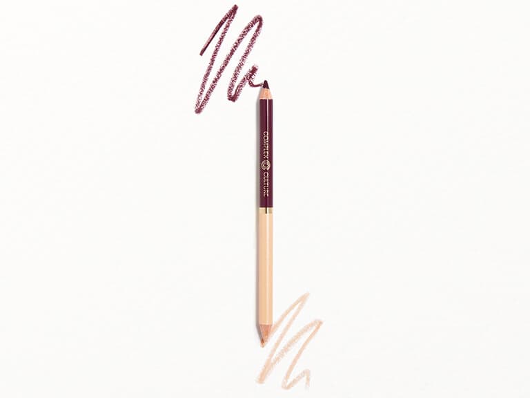 COMPLEX CULTURE Double Dimension Dual Ended Eyeliner Pencil in Matte Deep Plum Metallic Pearl