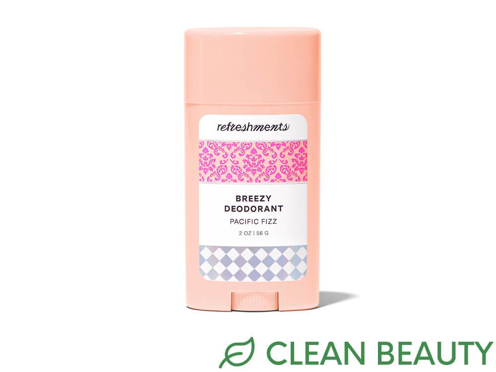 REFRESHMENTS Breezy Deodorant in Pacific Fizz_Clean