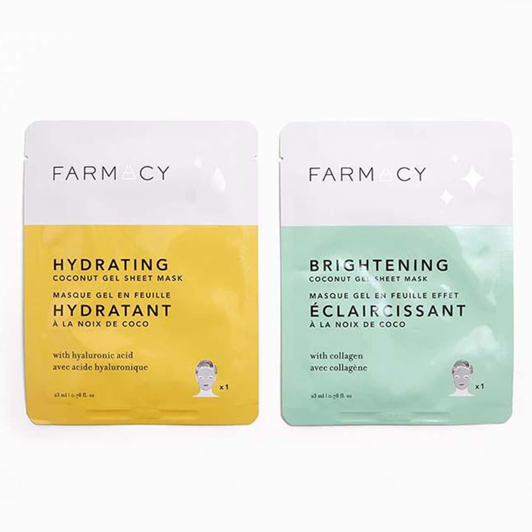 FARMACY Hydrating and Brightening Coconut Gel Sheet Mask Duo