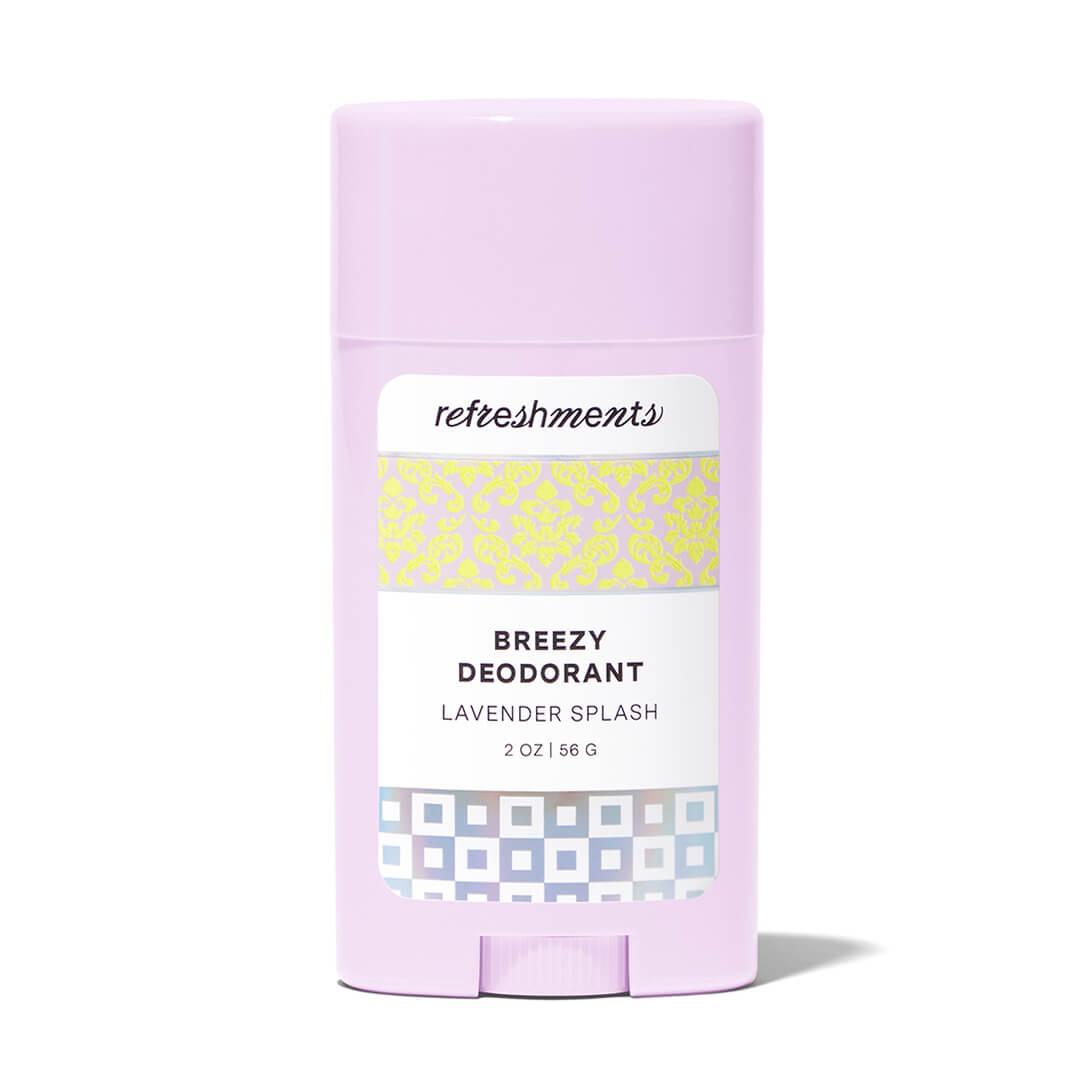 REFRESHMENTS Breezy Deodorant in Lavender Splash