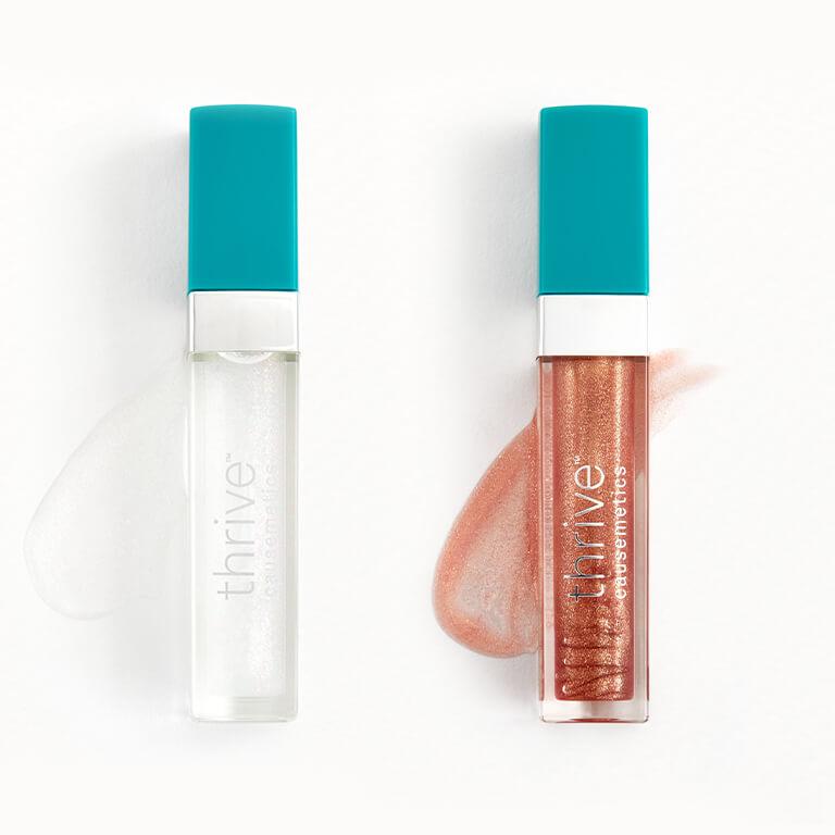 An image of THRIVE CAUSEMETICS Lip Mate High-Shine Reviving Topper™ in Ashley and Glinda