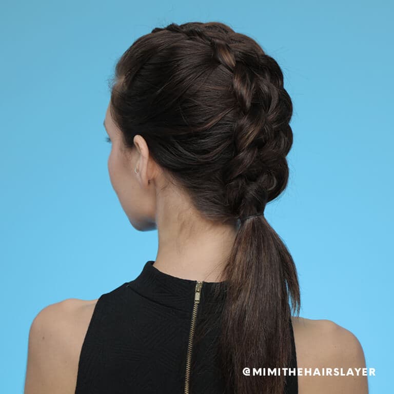 Dutch Rope Braid Makeup