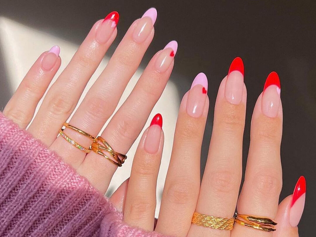 Try This Heart Nail Art With Pearls For V-Day -  Fashion Blog